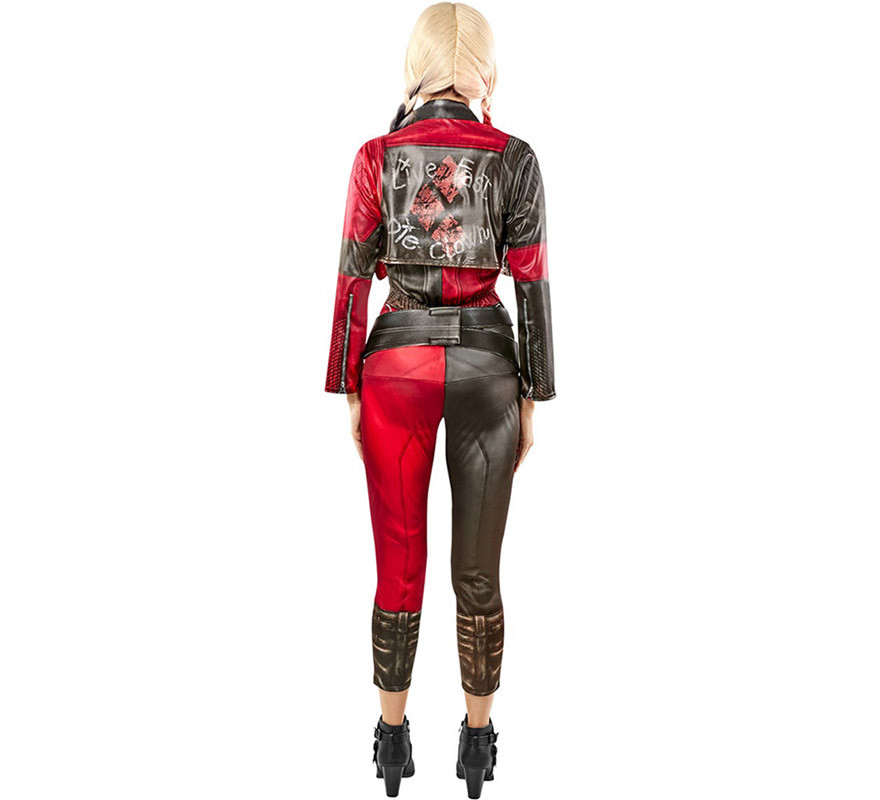 Harley Quinn Suicide Squad 2 Schwarz-Rotes Kostüm für Damen-B