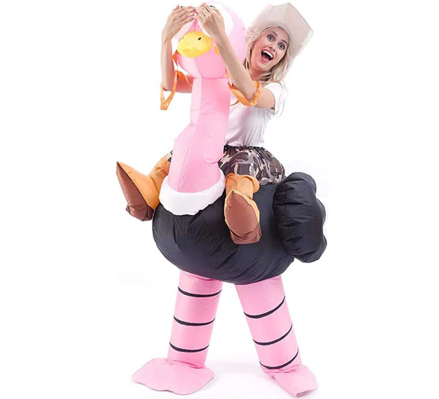 Inflatable Ostrich Rider Costume for adults-B