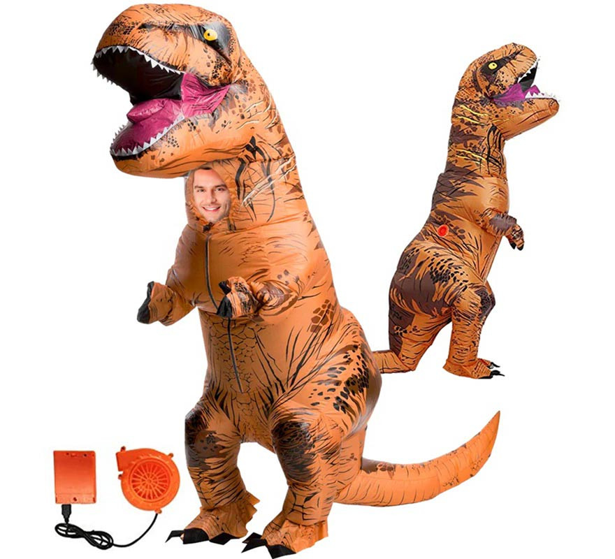 Costume gonfiabile tirannosauro rex per adulti-B
