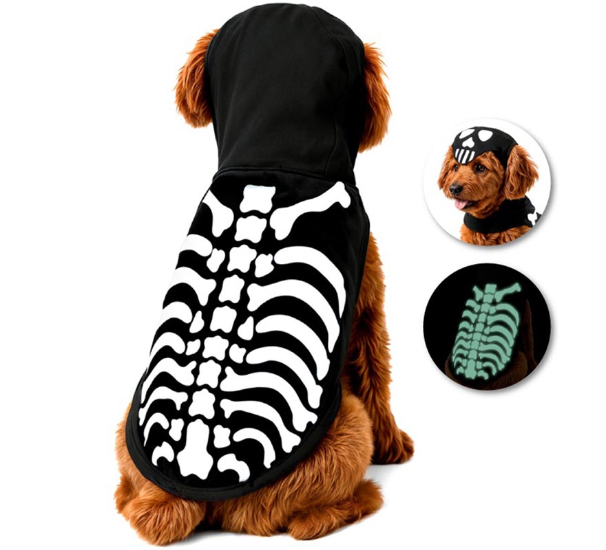 Fluorescent Skeleton Mascot Costume-B