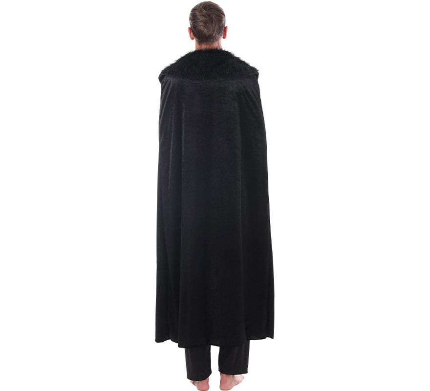 Disfraz o Capa Caballero Nieve Oscuro Medieval para hombre-B