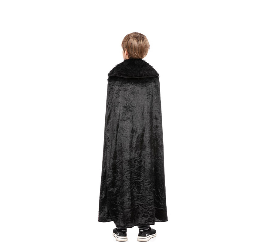 Disfraz o Capa de Caballero Nieve Oscuro Medieval para niño-B