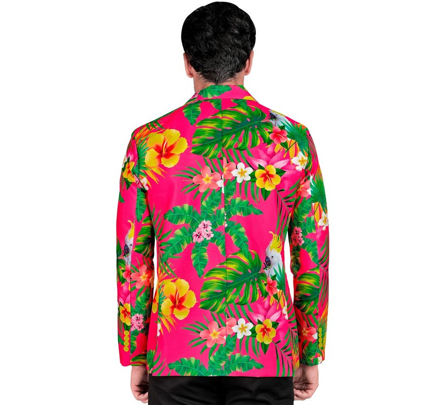 Fuchsia Tropical Party Jacket for men-B