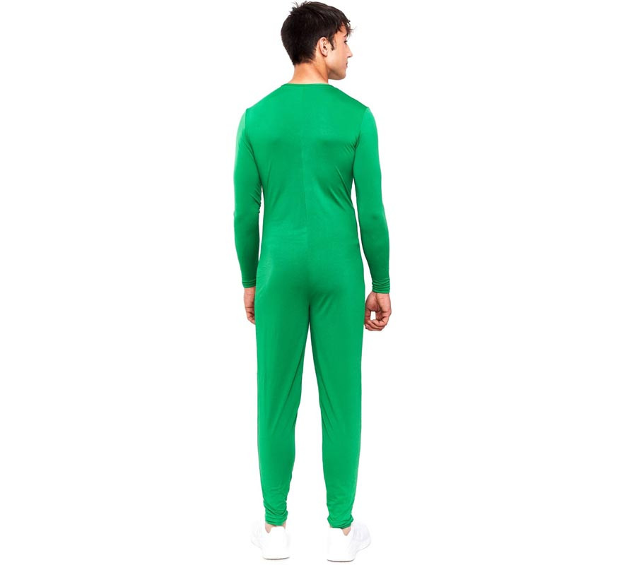 Green costume or jumpsuit with front closure for adults-B