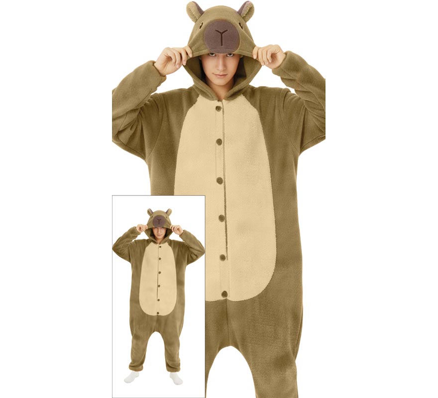Capybara-Kostüm oder Pyjama für Männer-B
