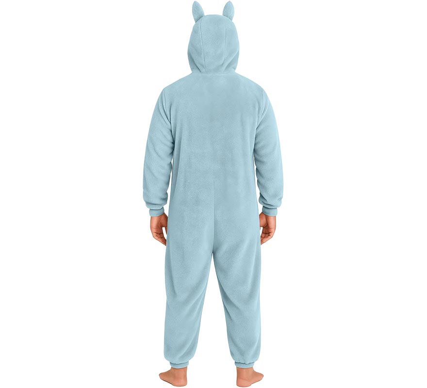 Blaues Lulu-Monster-Kostüm oder Pyjama für Herren-B