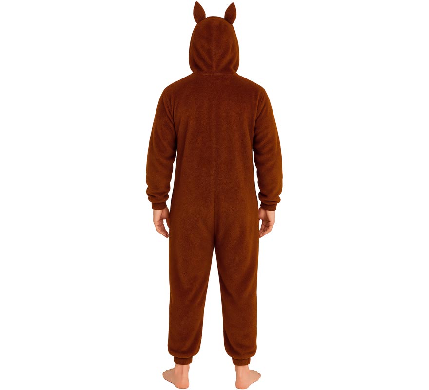 Braunes Lulu-Monster-Kostüm oder Pyjama für Herren-B