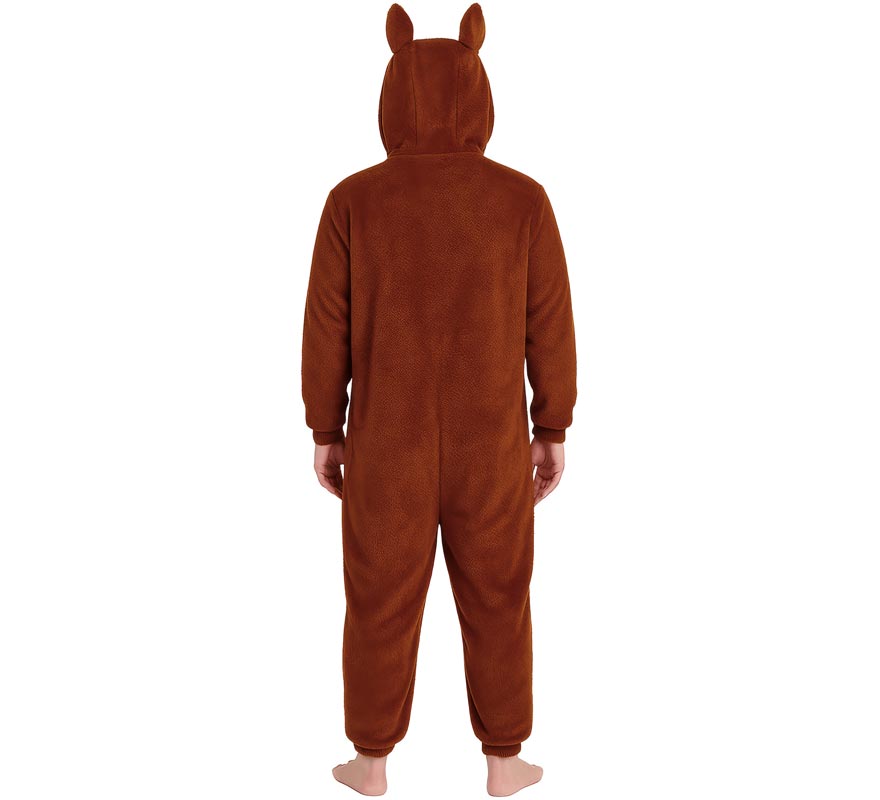 Disfraz o Pijama de Monstruo Lulú marrón para mujer-B