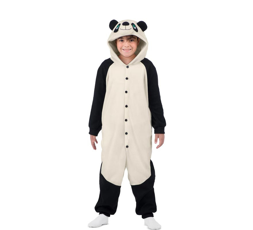 Costume da Panda Bear o Pigiama con cappuccio per bambini-B