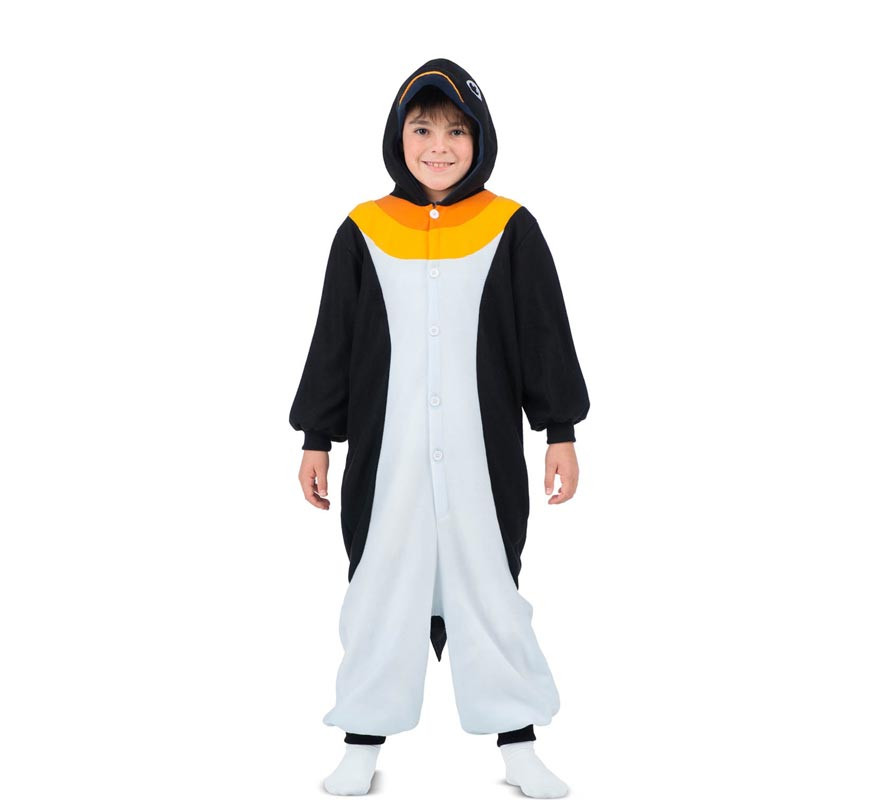 Déguisement Pingouin ou Pyjama avec capuche pour enfant-B