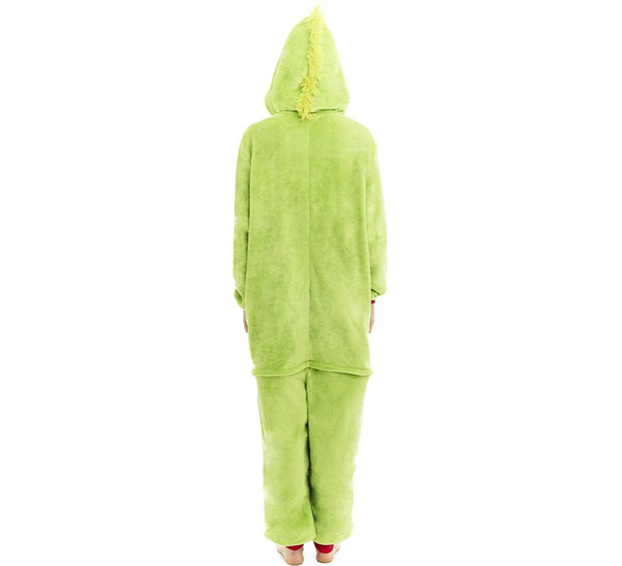 Green Christmas Elf Costume or Pajamas for Adults-B