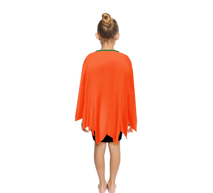 Disfraz o Poncho Calabaza feliz naranja infantil de 65 cm-B