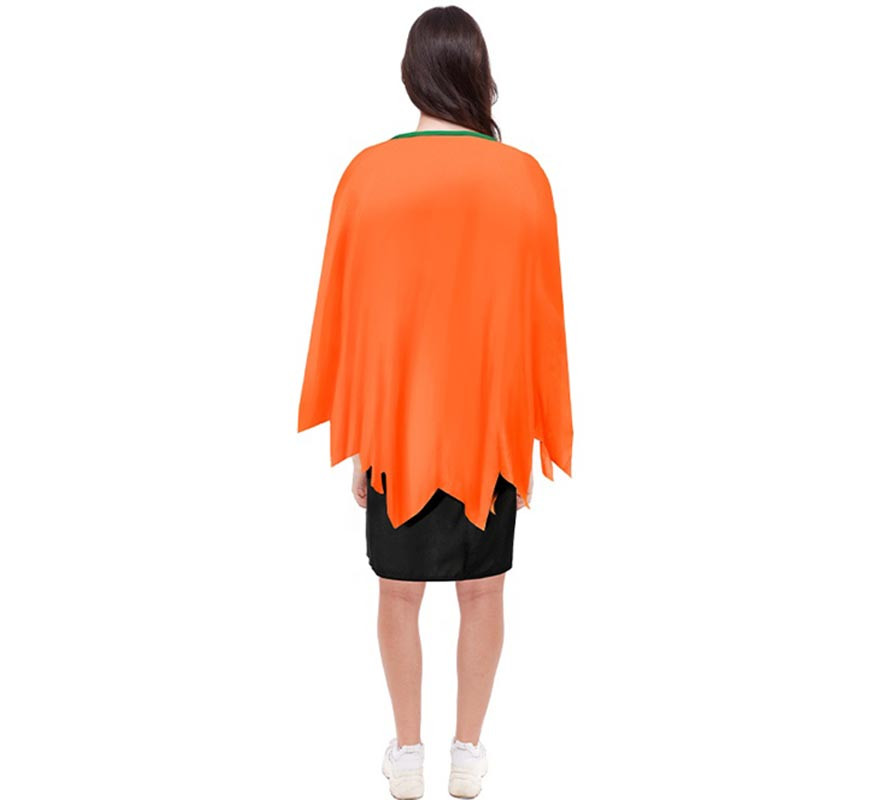 Disfraz o Poncho Calabaza naranja tenebrosa adulto de 75 cm-B