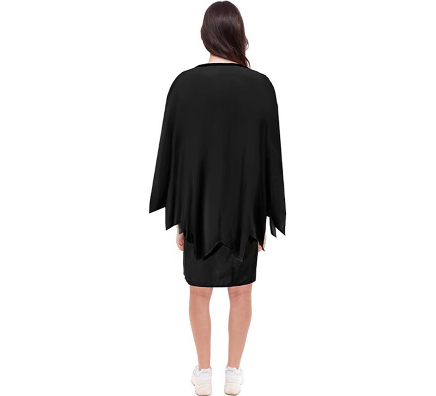 Disfraz o Poncho Calabaza negro tenebrosa adulto de 75 cm-B