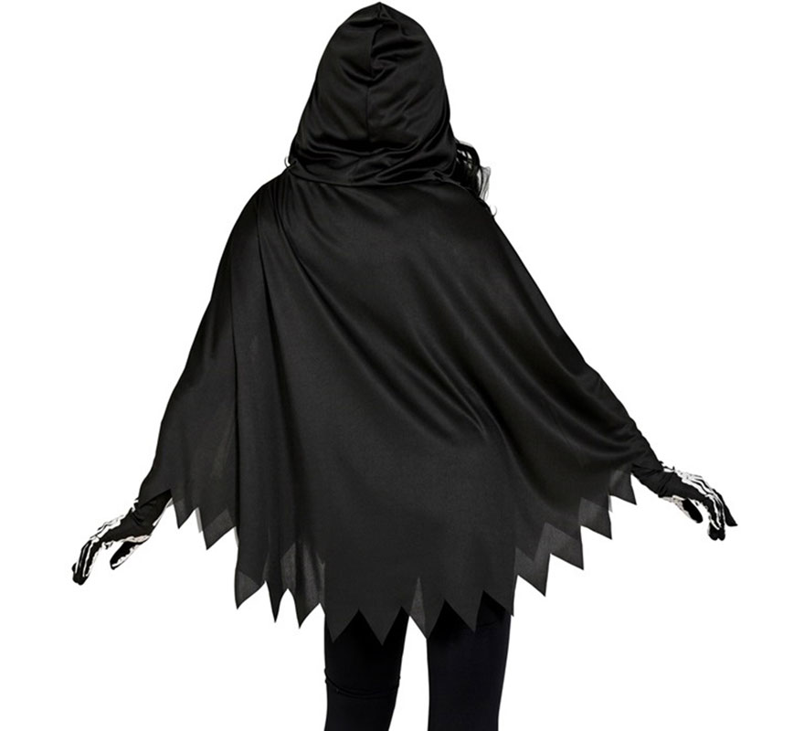 Fato de esqueleto ou poncho para mulheres-B