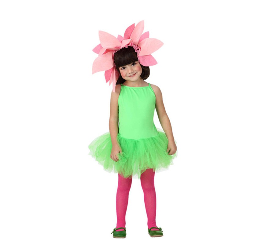 Disfraz para niñas de Bailarina Verde-B