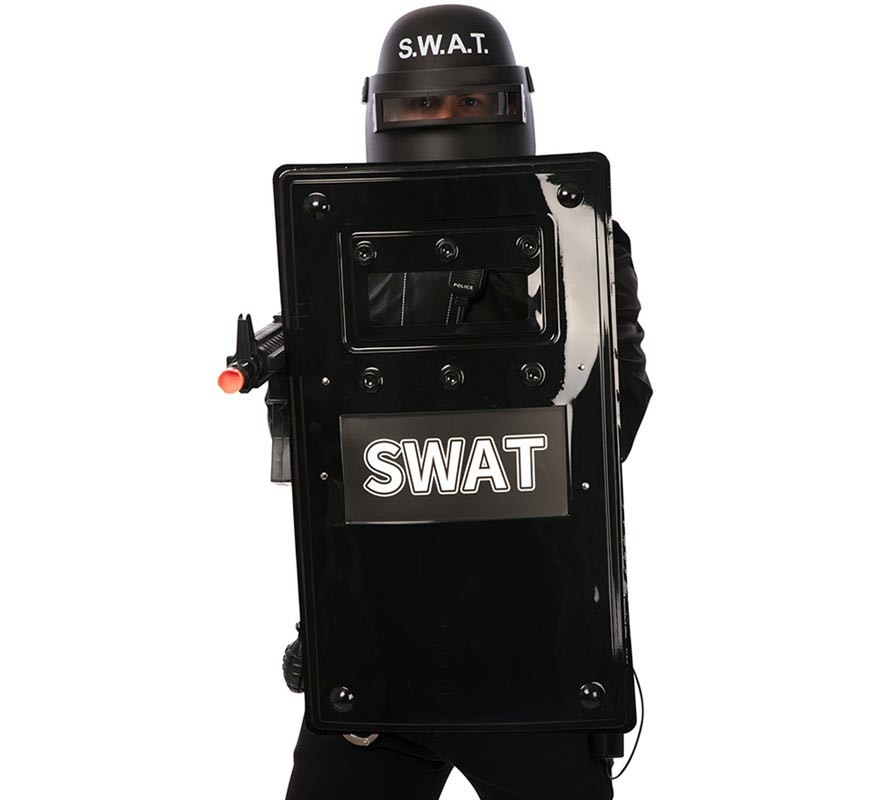 Schwarzer Swat-Schild 66,5 x 38 cm-B