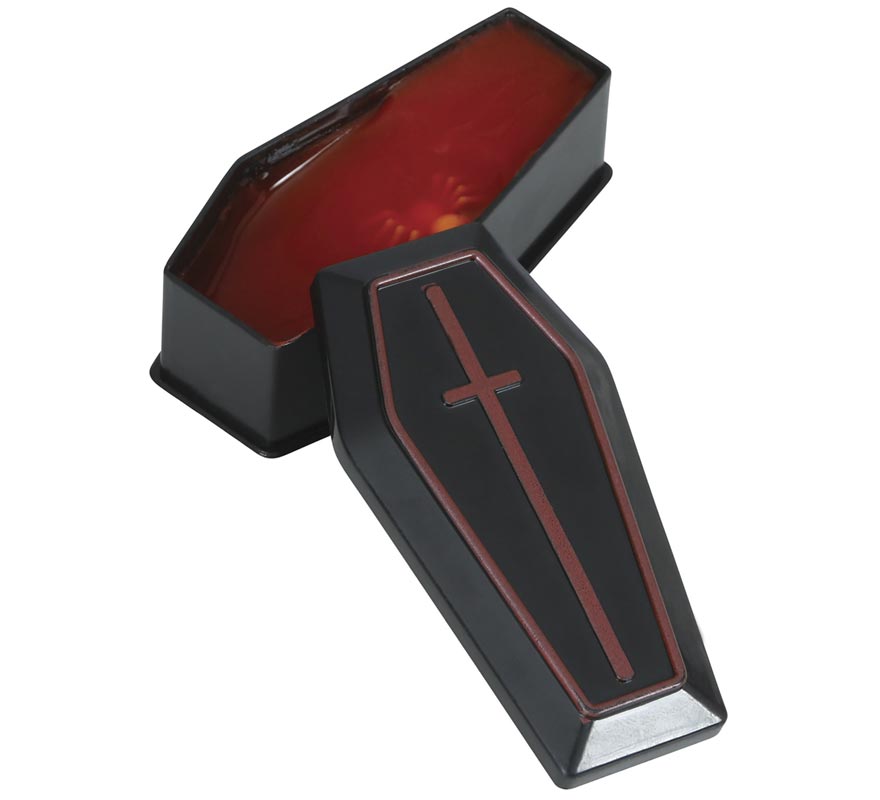 Expositor de 12 Féretros con Gel Slime imitación sangre 7x3 cm-B