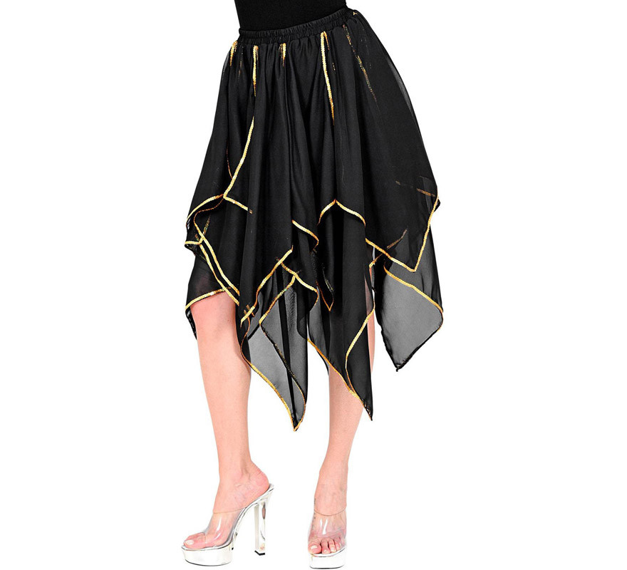 Falda de Chifón con Picos en varios colores para mujer-B