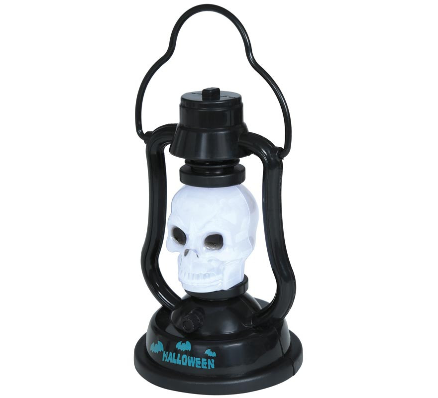 Skull Lantern Light and Sound 15 cm-B