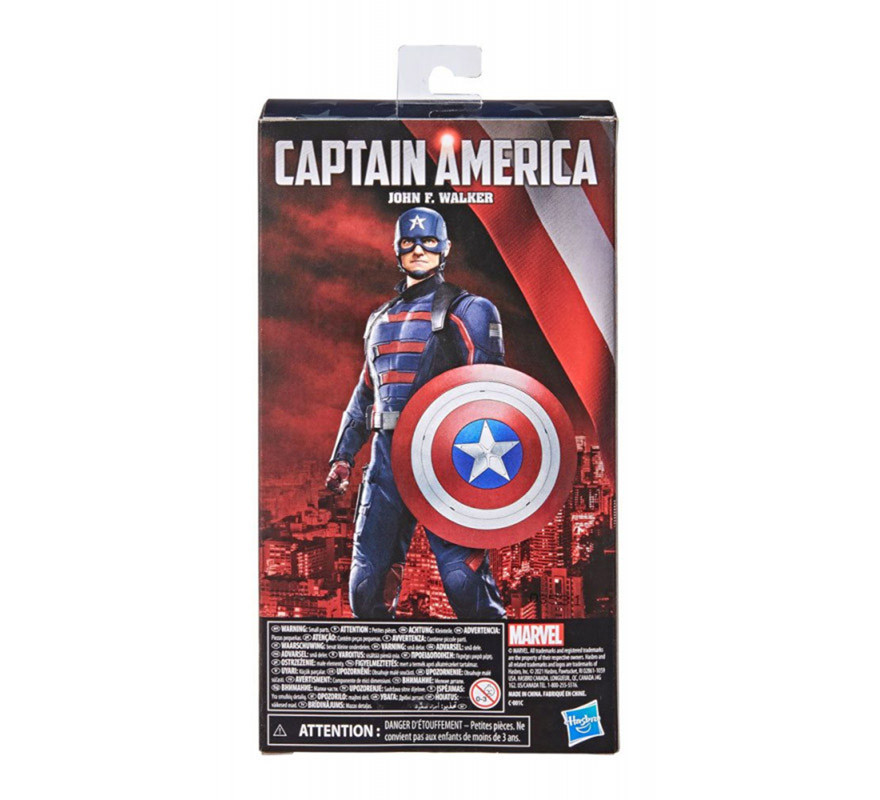 Figura Capitão América Marvel Legends Falcão e o Soldado Invernal 15 cm-B