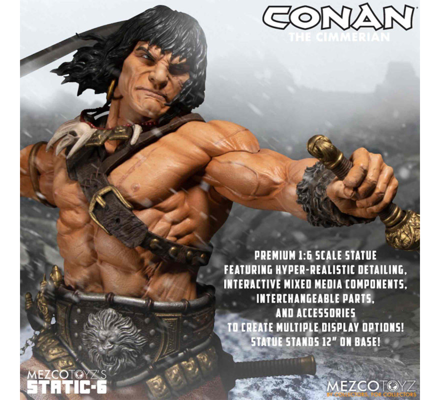 Figura Conan el Bárbaro Mezco Toyz 30 cm-B