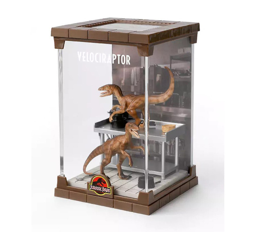 Figura Diorama Velociraptor Jurassic Park 18 cm-B