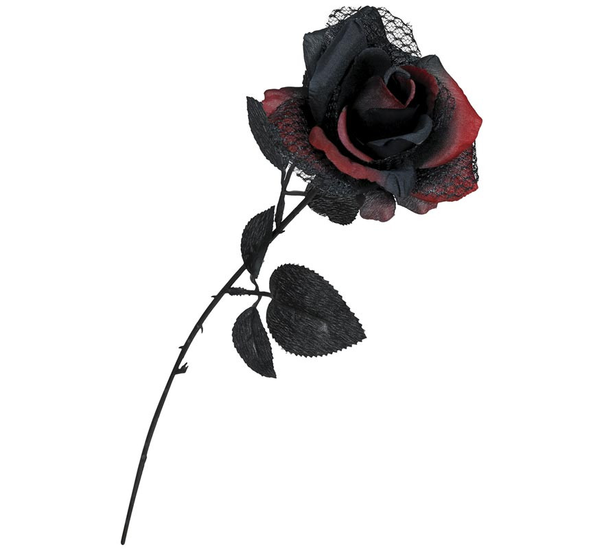 Rote und schwarze Blume 40 cm-B