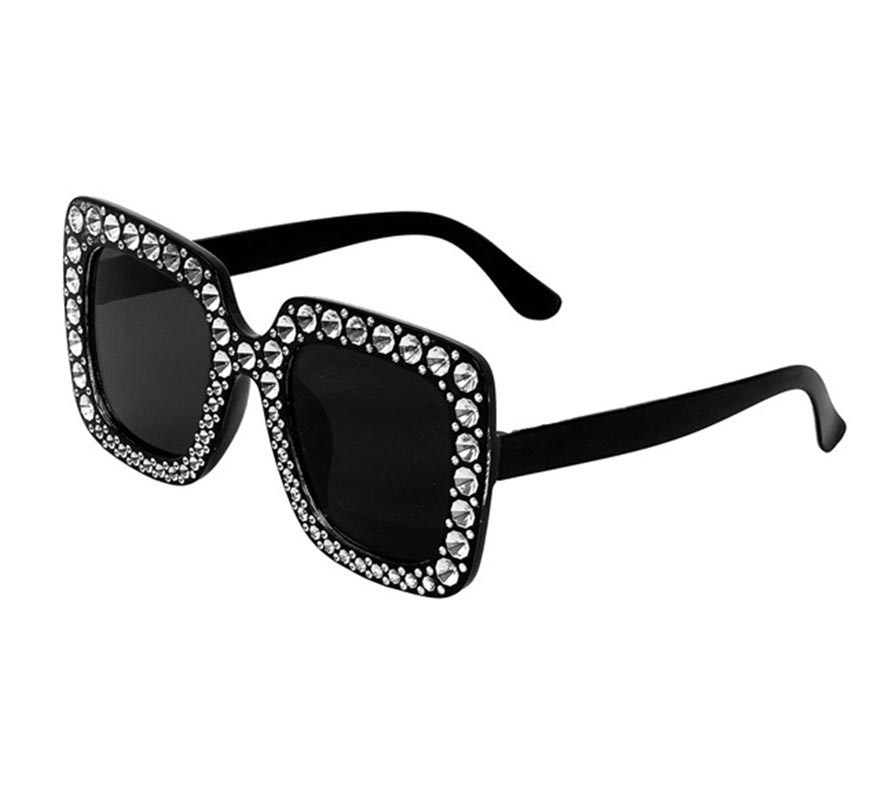 Óculos de Strass dos anos 70 em várias cores-B