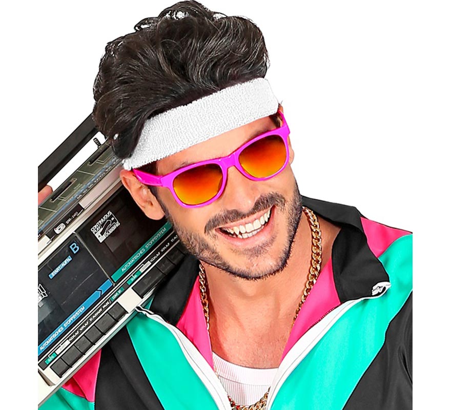 80s Neon Glasses with Assorted Color Lenses-B