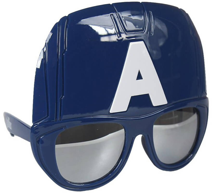 Gafas de Sol con media máscara de Capitán América-B