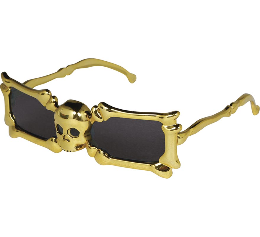 Gold Skeleton Glasses-B