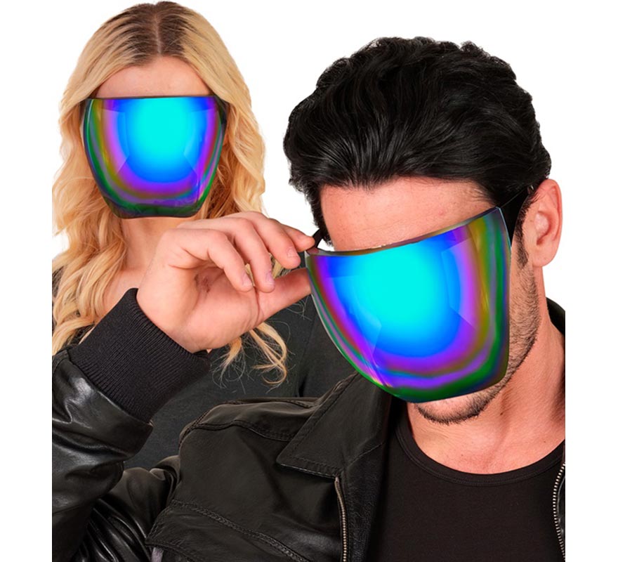 Glasses or Face Shield Blue-Violet Mirror Lens-B