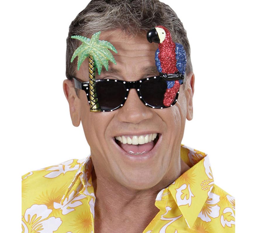 Tropical Parrot Glasses-B