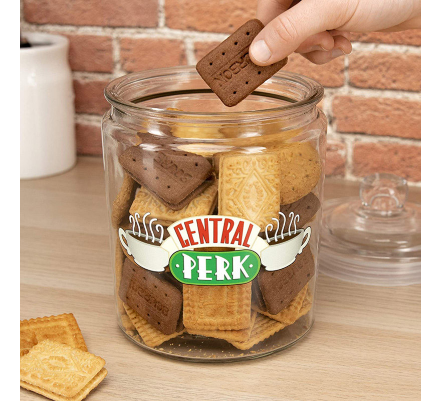 Frasco de vidro para biscoitos Friends Central Perk-B