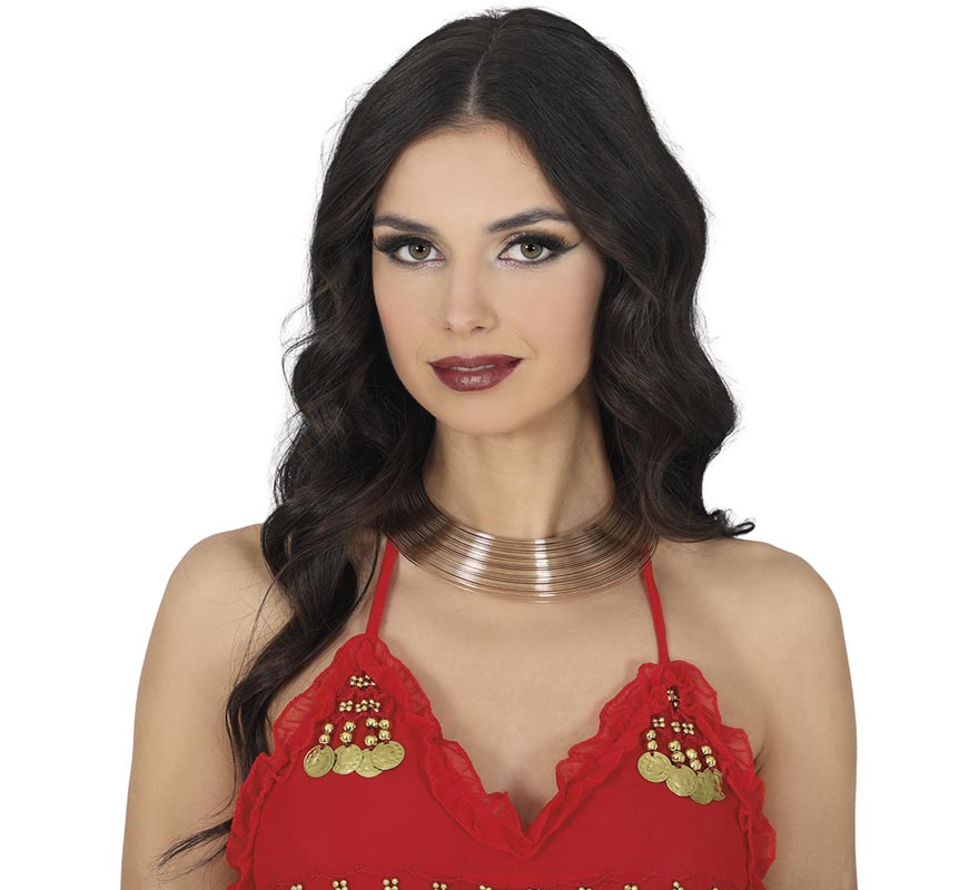 Gargantilla Metálica dorada-B