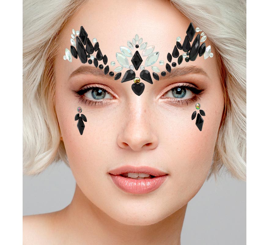 Gemas Faciales Adhesivas de Reina Oscura-B