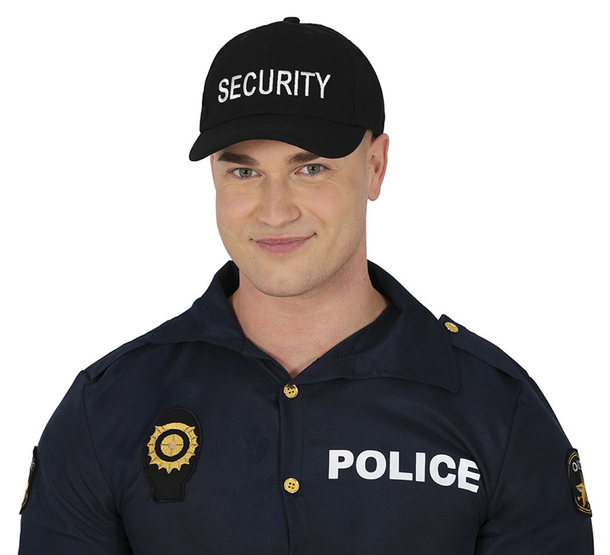 Gorra de Security negra adulto-B