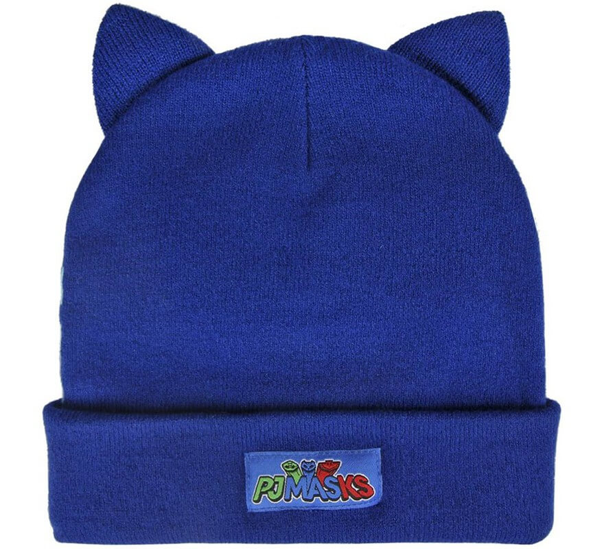 Chapéu Azul com Orelhas de Gato 21x21 cm-B