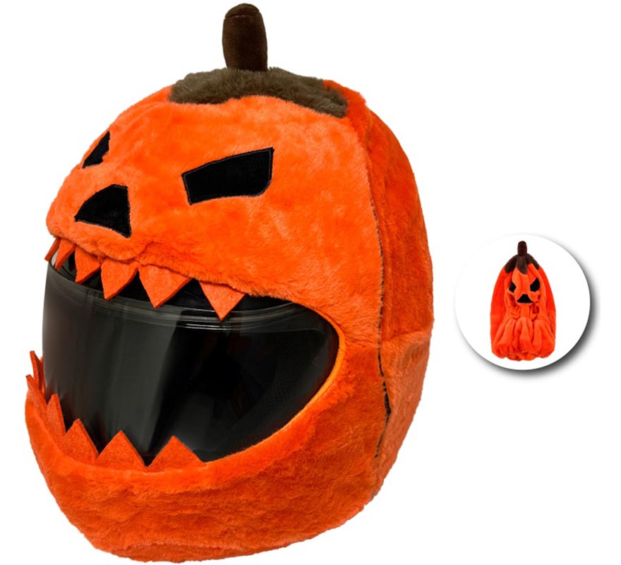 Halloween Pumpkin Hat for Full Face Motorcycle Helmets-B