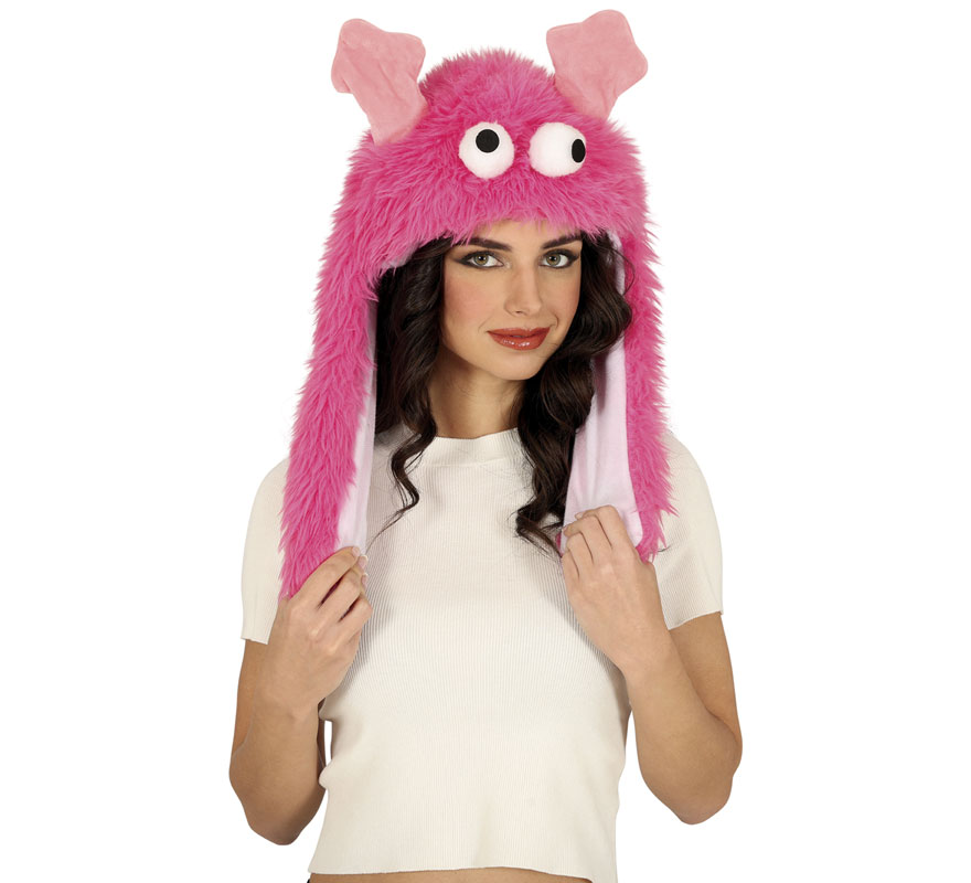 Gorro de Monstruito rosa adulto-B