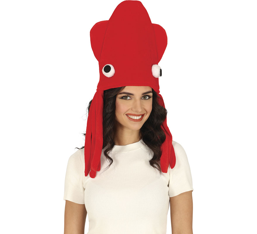 Gorro de Pulpo rojo adulto-B