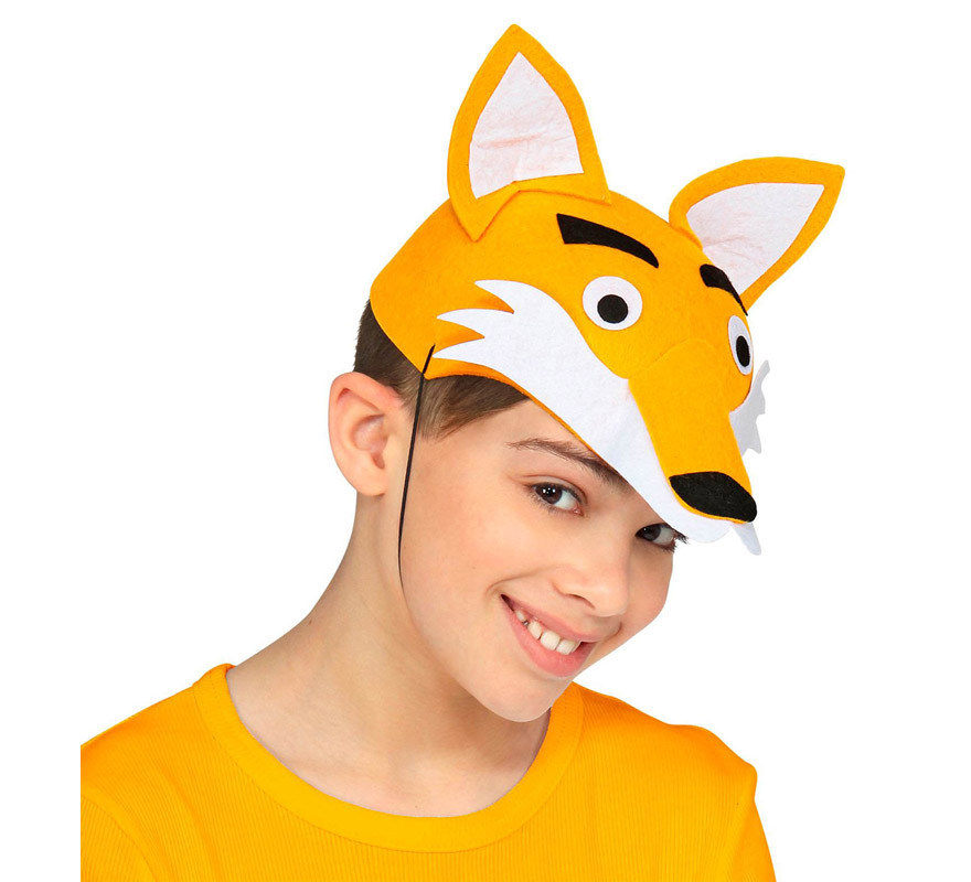 Chapéu de raposa de feltro para crianças-B