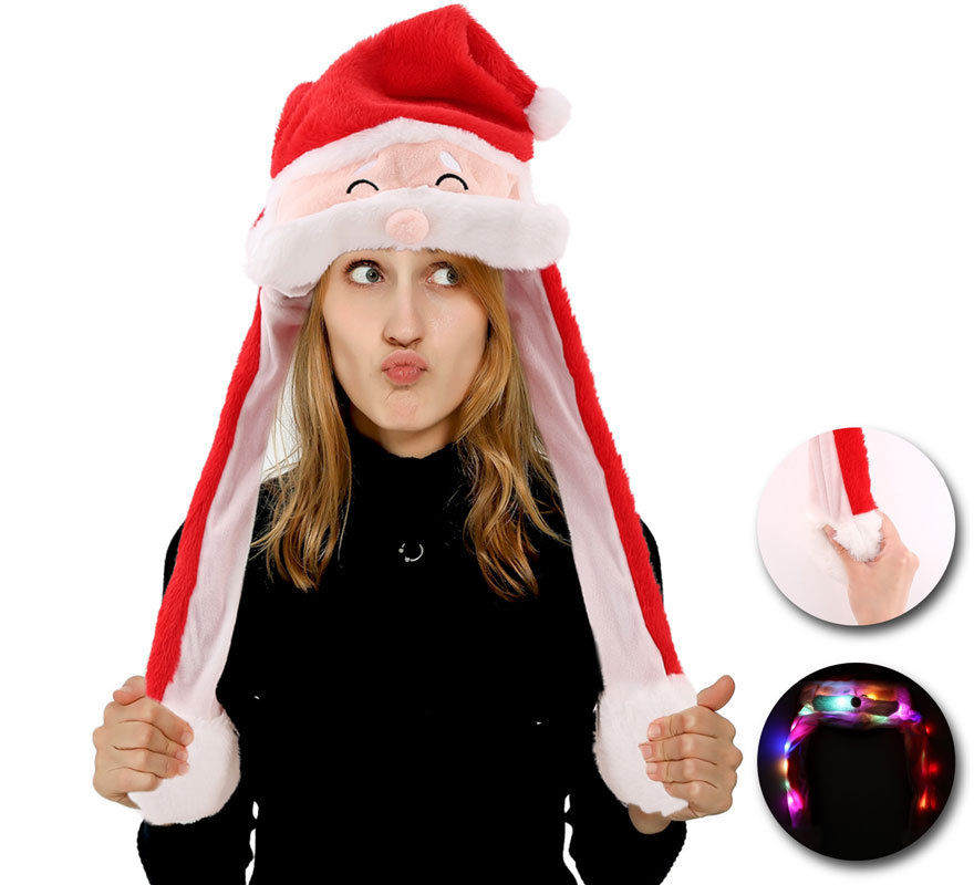 Gorro Orejas Papá Noel con Movimiento con luz-B