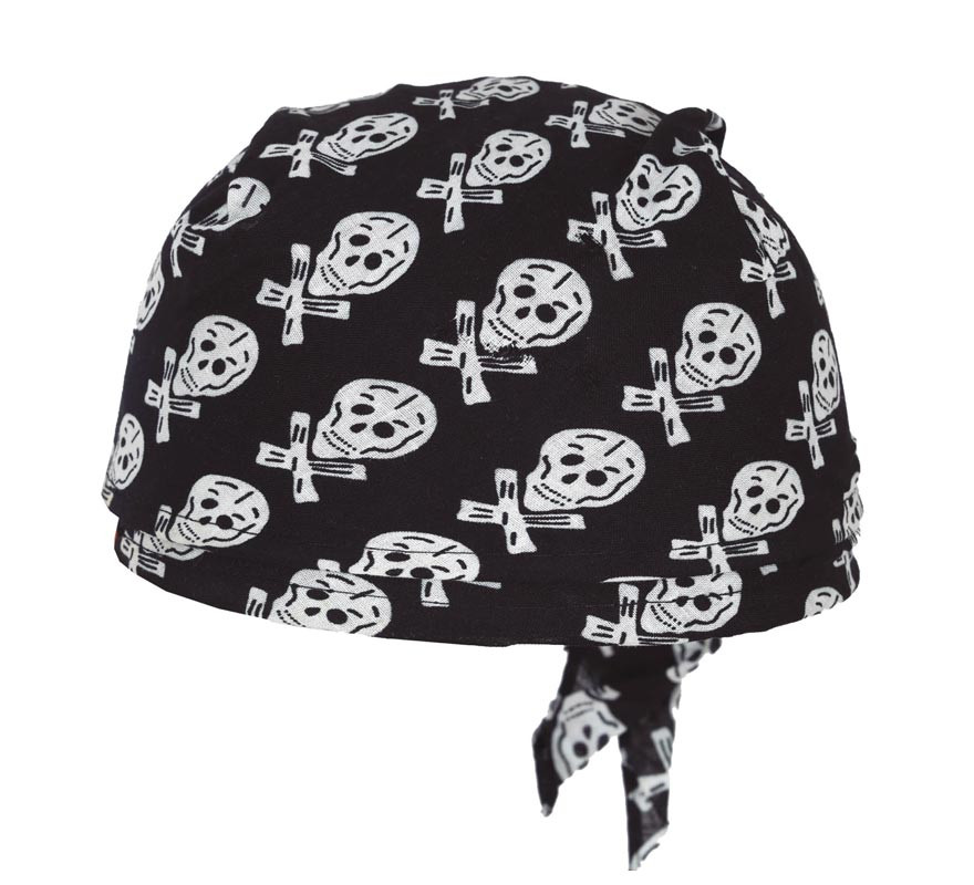 Cappello sciarpa con teschio pirata per bambini-B