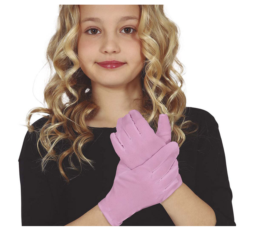 Kurze Kinderhandschuhe in verschiedenen matten Farben von 19 cm-B