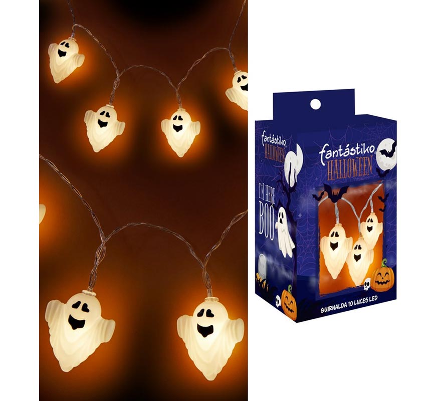 Garland of 10 Ghosts, 150 cm LED lighting-B