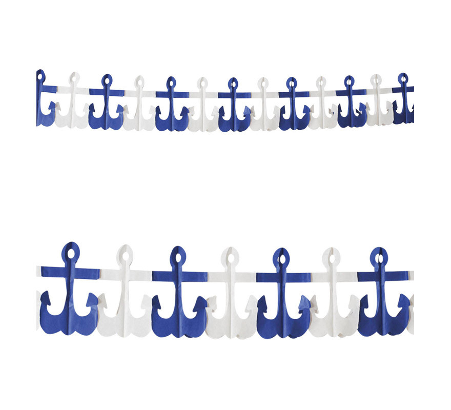 Ghirlanda Ancora Blu di 3 metri-B