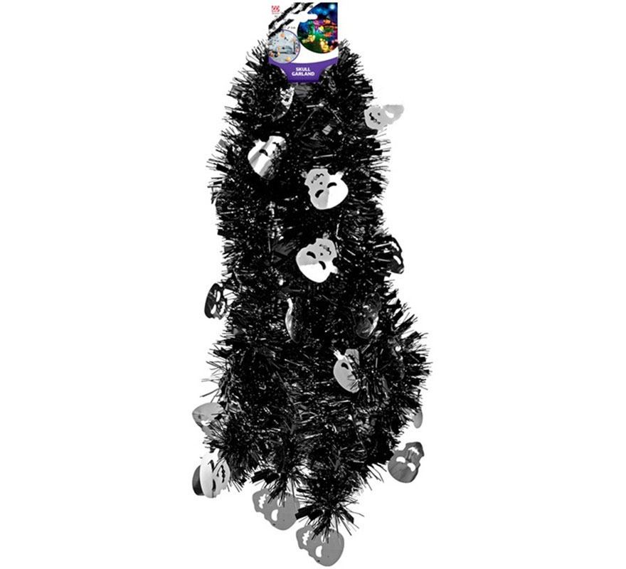 300cm Tinsel Skull Garland-B 300cm Tinsel Skull Garland-B