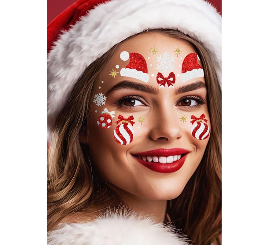 Glitter Santa Face Jewels-B